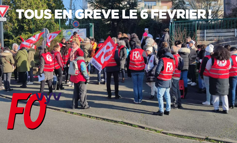 Sweat à Capuche FORCE OUVRIÈRE FO - Pour Manifestations, Grèves, Syndicaliste - Coupe Classique - 13